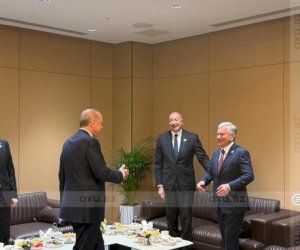 Azərbaycan, Türkiyə, Özbəkistan və İran prezidentləri Bişkekdə bir araya gəliblər