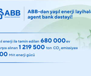 ABB-dən yaşıl enerji layihələrinə agent bank dəstəyi!