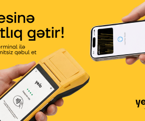 Yelo POS-terminal ilə ödənişləri limitsiz qəbul edin