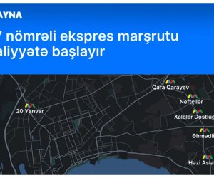M7 nömrəli ekspres marşrutu fəaliyyətə başlayır