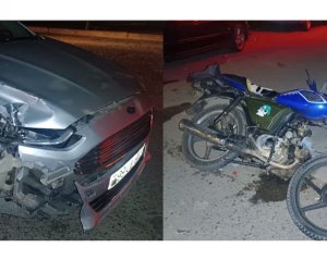 Tovuzda &ldquo;Ford&rdquo;la motosiklet toqquşub,xəsarət alan var