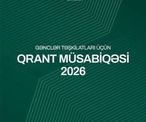 Gənclər təşkilatları üçün 100 min manatadək birgə qrant müsabiqəsi elan edilib