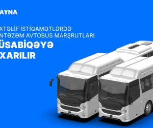 AYNA müxtəlif istiqamətlərdə müntəzəm avtobus marşrutlarını müsabiqəyə çıxarır