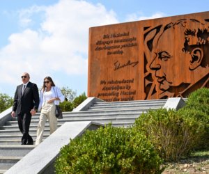В аккаунте Ильхама Алиева в X размещена публикация о визите в Шамахинский район