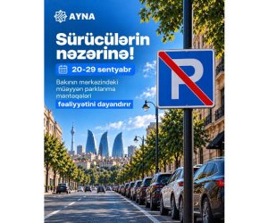 Formula-1-ə görə Bakıda bəzi parklanma məntəqələri fəaliyyətini dayandıracaq