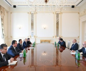 İlham Əliyev Tacikistanın Baş nazirini qəbul edib
