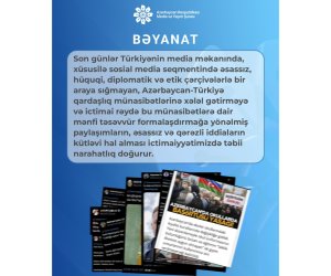 Media və Yayım Şurası Türkiyədə Azərbaycan əleyhinə kampaniyadan narahatlığını bildirib