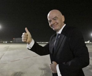 FIFA President Gianni Infantino arrives in Tashkent ahead of U-20 World Cup 2027