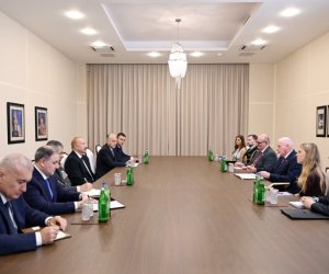 
Prezident Birləşmiş Krallığın müdafiə üzrə dövlət nazirini qəbul edib