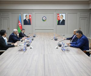 Əli Əsədov Beynəlxalq Üzgüçülük Federasiyasının prezidenti ilə görüşüb