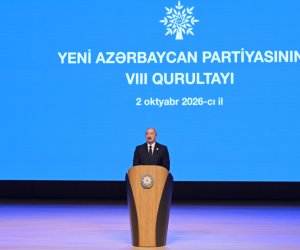 İlham Əliyevin sosial media hesablarında YAP-ın VIII Qurultayındakı çıxışı ilə bağlı videoçarx paylaşılıb