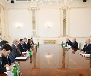 İlham Əliyev Böyük Britaniyanın ticarət üzrə dövlət nazirini qəbul edib