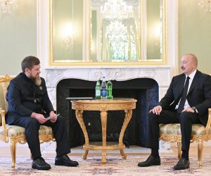 İlham Əliyev Ramzan Kadırovu qəbul edib