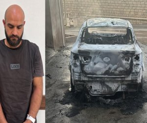 Qaradağda məktəb direktorunun avtomobilini yandıran şəxs həbs edilib