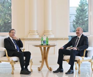 İlham Əliyev İsrail Prezidenti ilə görüşüb