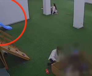 Sumqayıtda bağçada yıxılan azyaşlının qolu qırılıb -Video