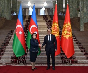 Sahibə Qafarova Qırğızıstan parlamentinin sədri ilə görüşüb