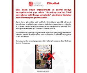 Türkiyə Prezident Administrasiyası Azərbaycanda bayrağın endirilməsi ilə bağlı iddiaları təkzib edib