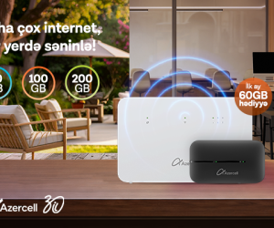 Приобретайте устройства MiFi и Wi-Fi от Azercell и пользуйтесь интернетом на более выгодных условиях