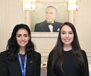 
Leyla Əliyeva Şeyxa Əl Nuveysi ilə görüşdü