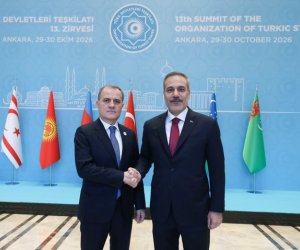 
Ceyhun Bayramov Hakan Fidanla görüşüb