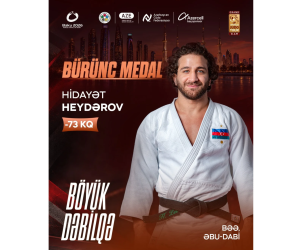 Hidayət Heydərov Əbu-Dabidə bürünc medal qazanıb