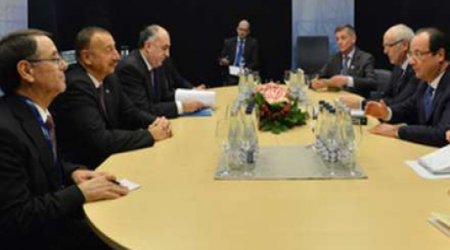 Azərbaycan və Fransa prezidentləri bir arada