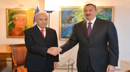 Azərbaycan prezidenti Şimon Pereslə görüşdü