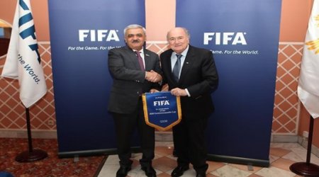FİFA və AFFA prezidentlərinin görüşü oldu
