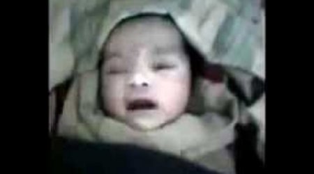 Təzə doğulan körpə Allahı çağırdı - VİDEO