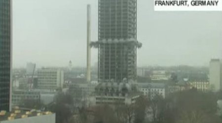 В Германии разрушен 116-метровый небоскреб -ВИДЕО