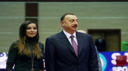 İlham Əliyev və xanımı Milli Gimnastika Arenasında