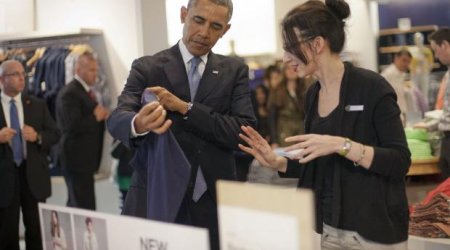 Prezident qızları üçün alış-veriş etdi - FOTOLAR