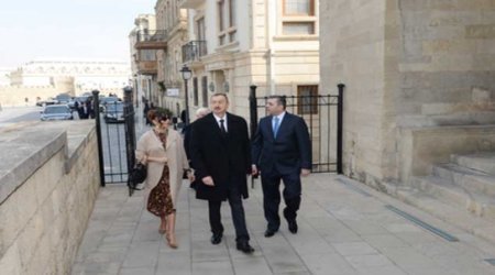 Azərbaycan prezidenti Şirvanşahlar Sarayı Kompleksində olub