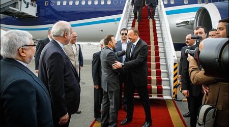 İlham Əliyev Həsən Ruhani ilə görüşdü - FOTOLAR