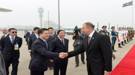 İlham Əliyevin Çinə işgüzar səfəri başa çatıb