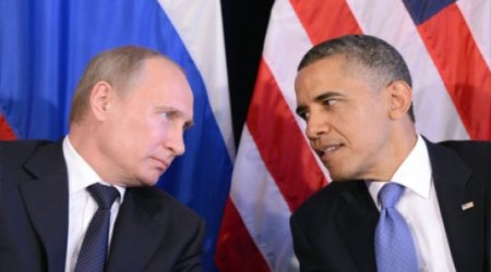Putin və Obama necə göz-gözə gəldi? - VİDEO