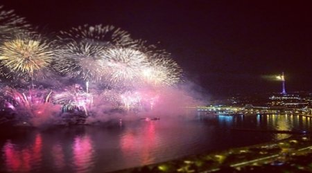 Spectacular firework display marks One Year To Go until Baku 2015