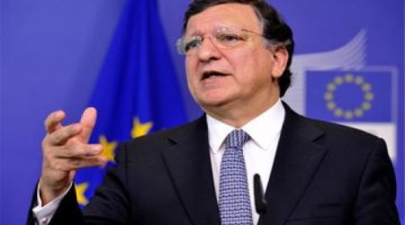 Jose Manuel Barroso on a visit to Azerbaijan