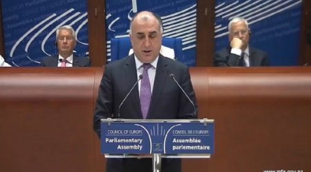 Mammadyarov speaks to Parliamentary Assembly of CoE