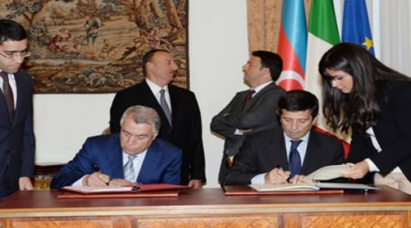 Azərbaycanla İtaliya arasında bir neçə sənəd imzalanıb