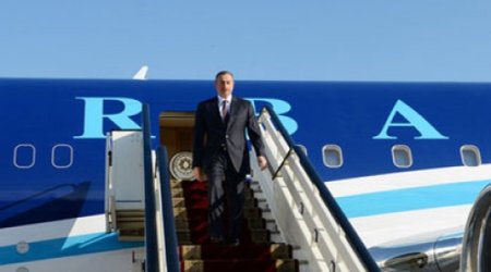 Prezident İlham Əliyev Rusiyaya işgüzar səfərə gedib