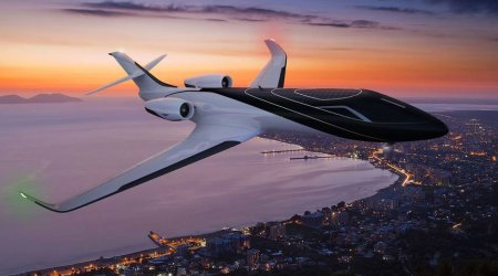 The windowless plane prepares for take-off - PHOTO