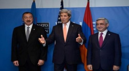 İlham Əliyev Sarkisyanla görüşdü