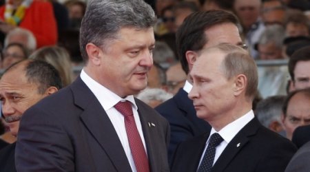 Vladimir Putin və Pyotr Poroşenko Ukraynadakı vəziyyəti müzakirə ediblər