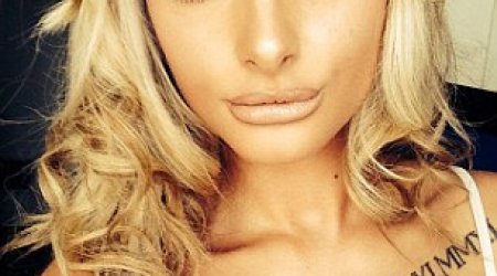 Jealous shopfitter BIT his teenage girlfriend's lip - PHOTO