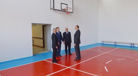 İlham Əliyev yeni məktəb binaları açılışında iştirak edib - FOTOLAR
