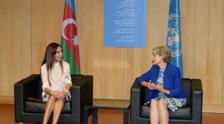 First lady watches Shadows of Gobustan ballet at UNESCO headquarters - PHOTO