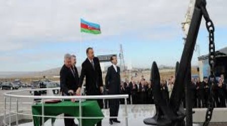 Azerbaijan opens ferry terminal at new Baku Sea Trade Port