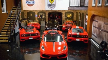 $600,000 Man Cave Features Ferrari Parked Next to Sofa